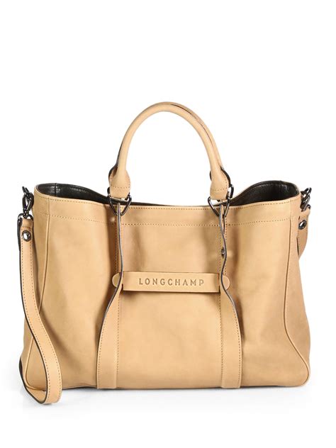 longchamp leather bag woman|longchamp genuine leather tote bags.